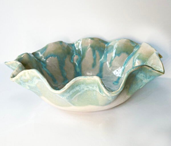 Marie Sez Ceramics Saladier Blue Sea