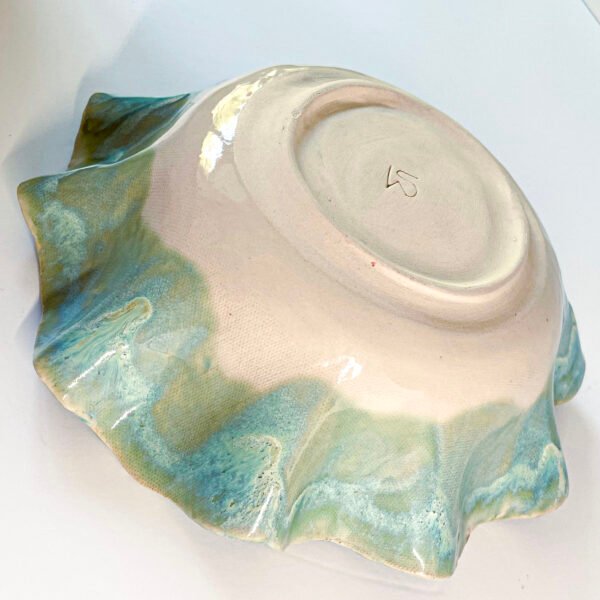 Marie Sez Ceramics Saladier Blue Sea